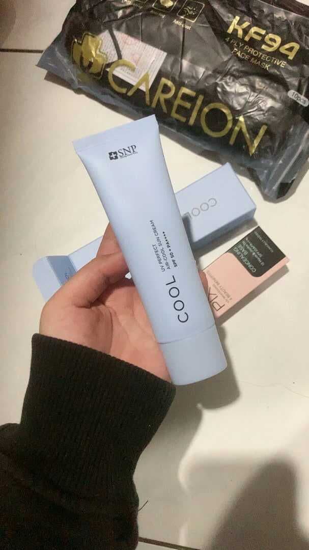 SNP UV Perfect Air-Cool Sun Cream SPF 50+ PA++++ review photo by Oktaviyanti