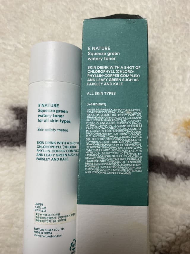 ENATURE Squeeze Green Watery Toner review photo by aprilskintour