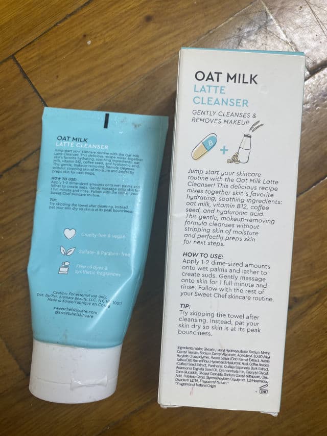 Sweet Chef Oat Milk Latte Cleanser review photo by aprilskintour