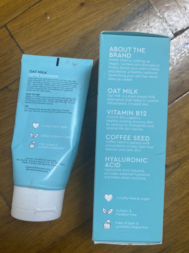 Sweet Chef Oat Milk Latte Cleanser review photo by aprilskintour