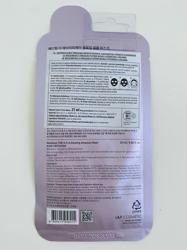 MEDIHEAL The H.P.A Ampoule Mask review photo by karolinatriesbeauty
