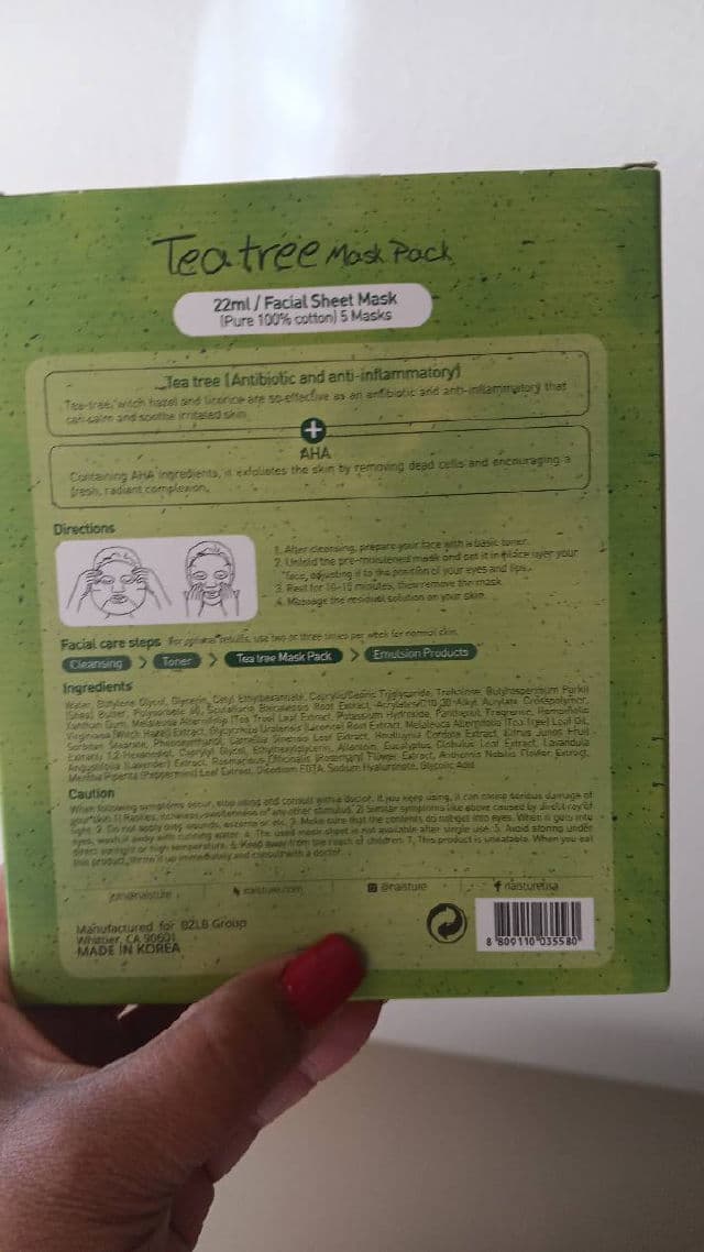 Naisture Tea Tree Mask Pack review photo by lamamaishere