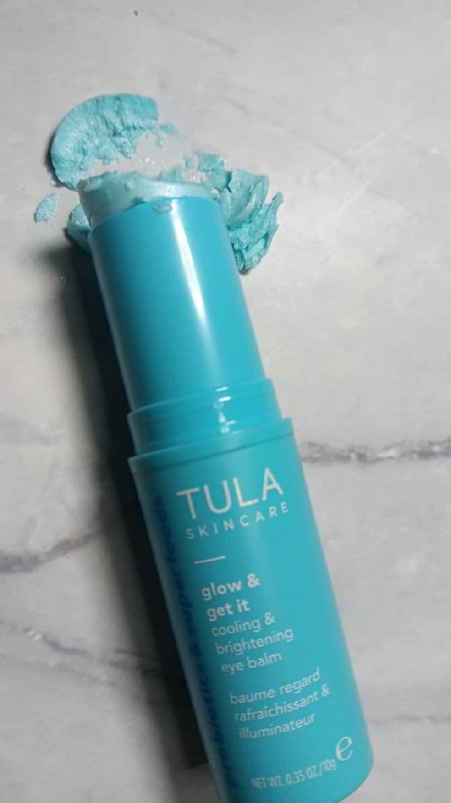 TULA Skincare Glow & Get It Cooling & Brightening Eye Balm review photo by lamamaishere