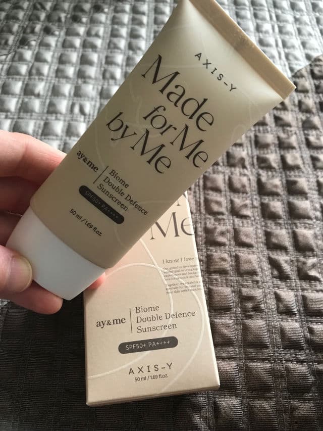 AXIS-Y Biome Double Defense Sunscreen SPF50+ PA++++ review photo by Maddy3007