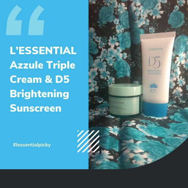 L'ESSENTIAL D5 Brightening Sunscreen SPF50+ PA++++ review photo by SamiraHasanah