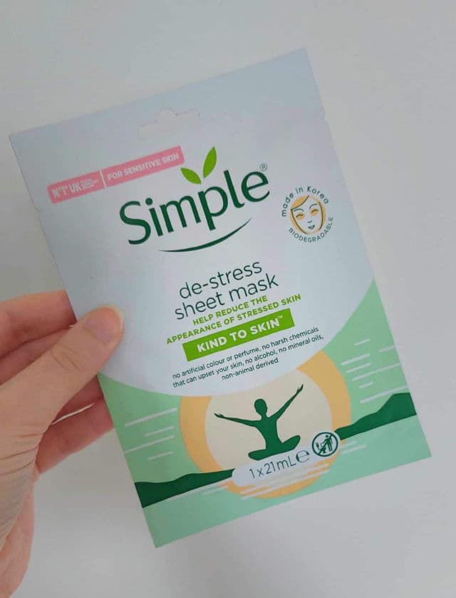 Simple Kind To Skin De-Stress Sheet Mask review photo by KHG93