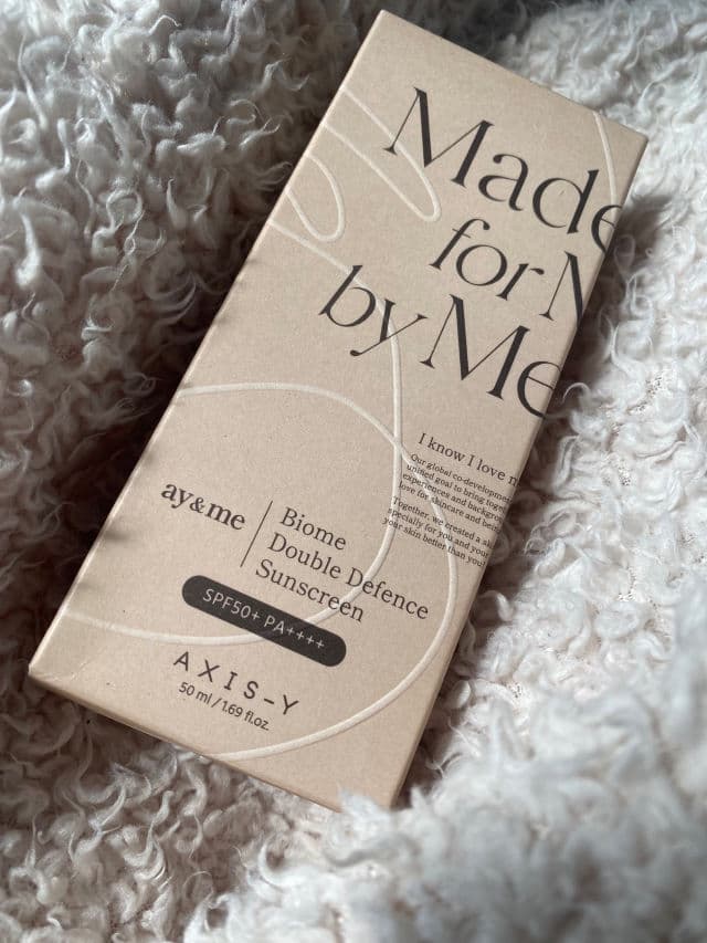 AXIS-Y Biome Double Defense Sunscreen SPF50+ PA++++ review photo by myskincarejrnl
