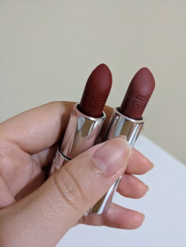Givenchy Le Rouge Interdit Intense Silk Lipstick review photo by vanicream