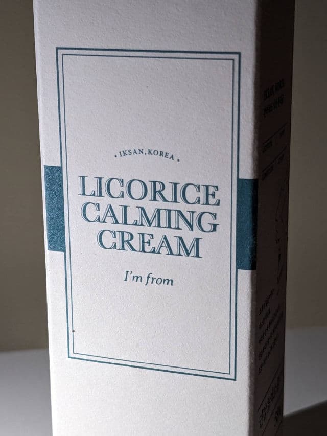 Licorice Calming Cream product review