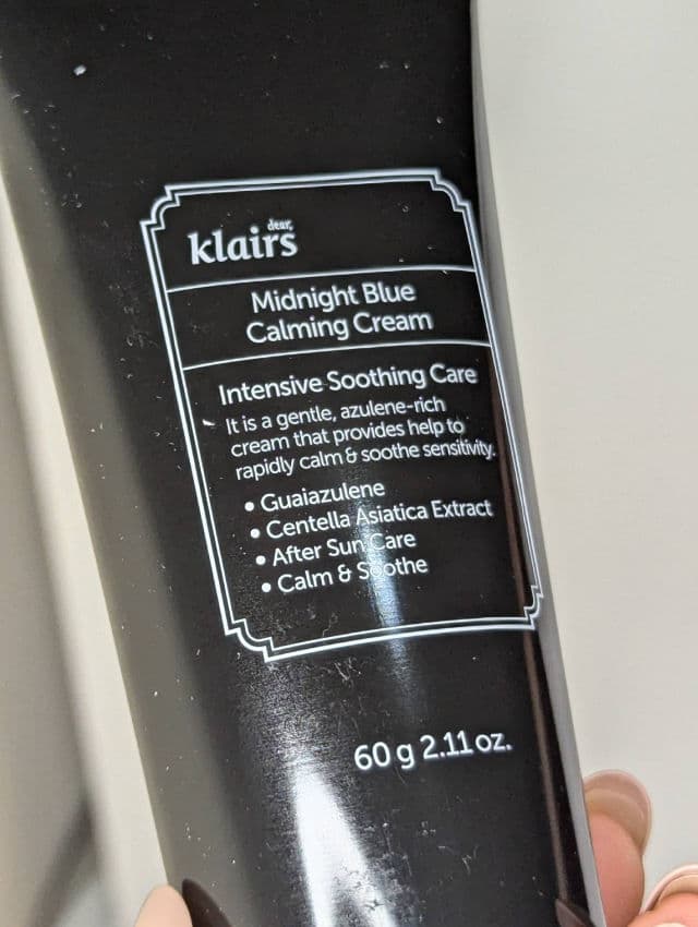 Midnight Blue Calming Cream product review