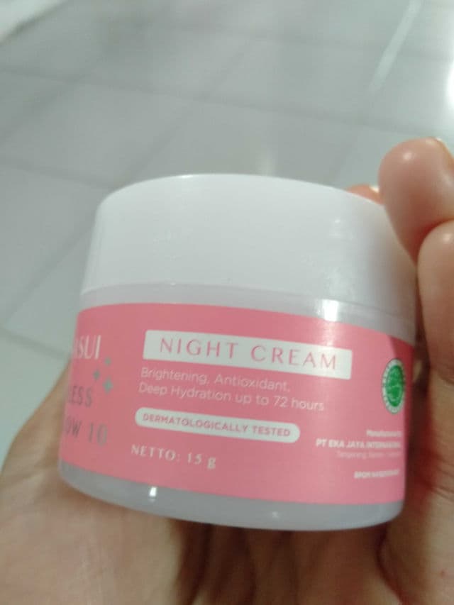 Hanasui Cosmetics Flawless Glow 10 Night Cream review photo by leciel