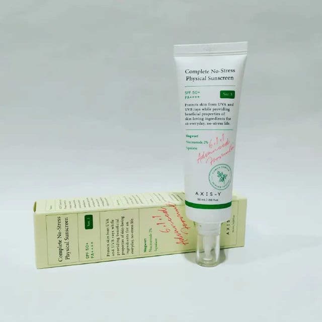AXIS-Y Complete No-Stress Physical Sunscreen V.3 SPF 50+ PA++++ review photo by peachperfectskin
