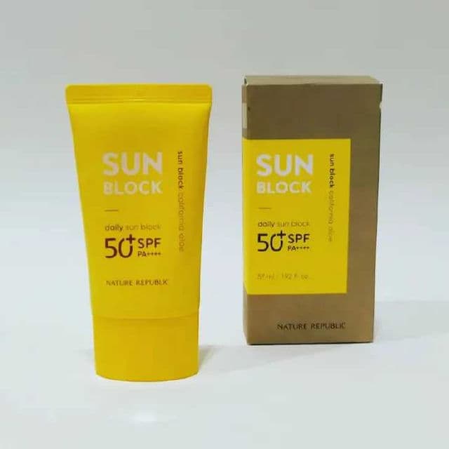 NATURE REPUBLIC California Aloe Daily Sun Block SPF 50+ PA++++ review photo by peachperfectskin