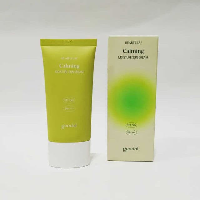 GOODAL Heartleaf Calming Sun Cream SPF50+ PA++++ review photo by peachperfectskin