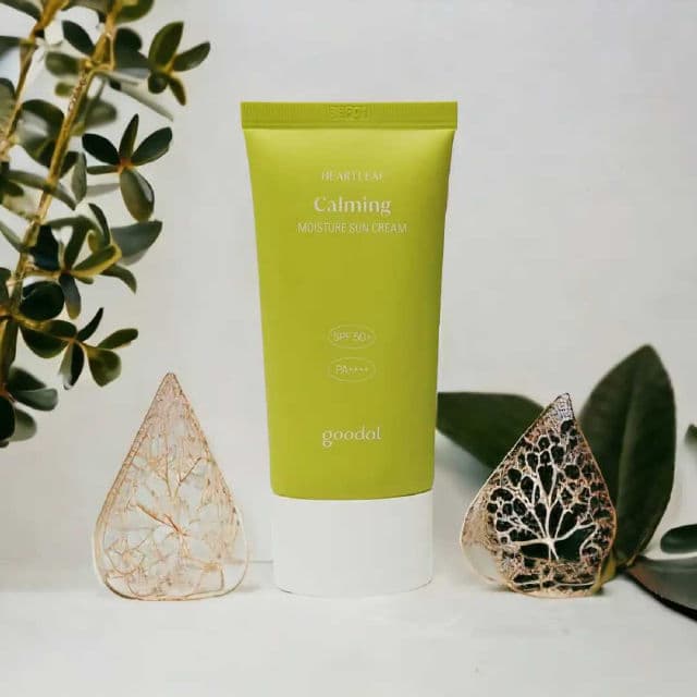 GOODAL Heartleaf Calming Sun Cream SPF50+ PA++++ review photo by peachperfectskin