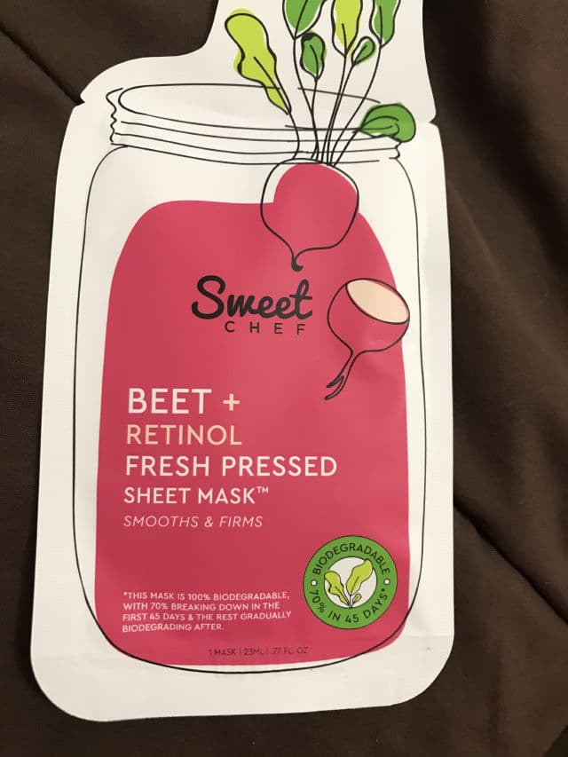 Sweet Chef Beet + Vitamin A Fresh Pressed Sheet Mask review photo by Mommabear0f4