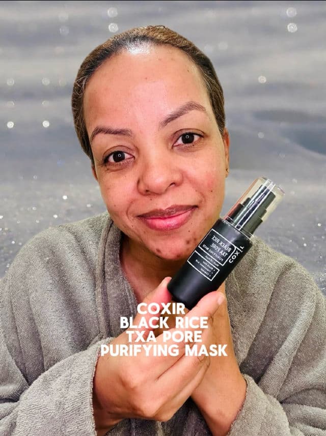 Coxir Black Rice TXA Pore Purifying Mask review photo by Lingua