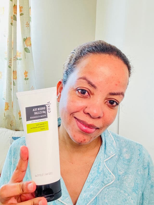 Coxir Green Tea PH Clear Foam Cleanser review photo by Lingua
