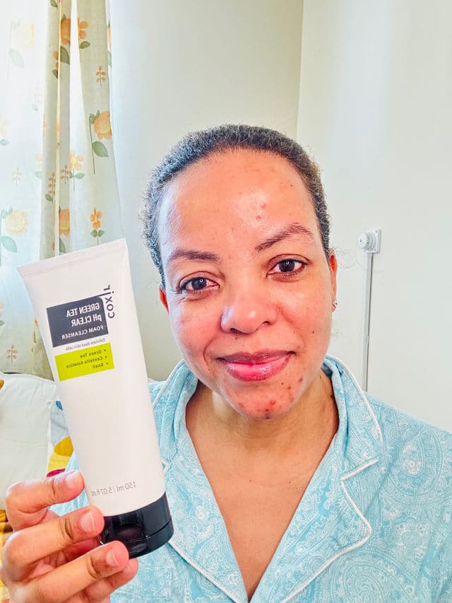 Coxir Green Tea PH Clear Foam Cleanser review photo by Lingua