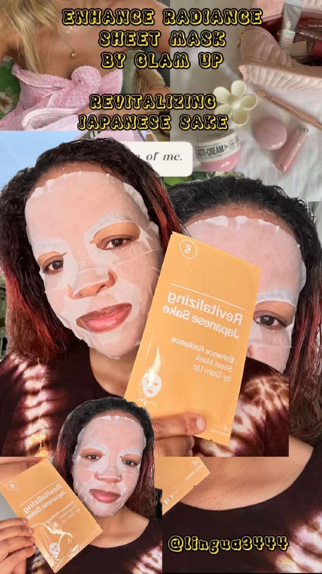 Glam Up Revitalizing Sake (Japanese Rice) Sheet Mask review photo by Lingua