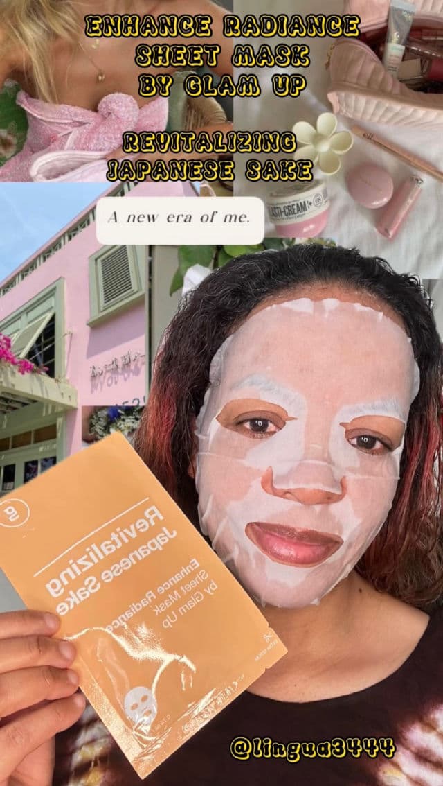 Glam Up Revitalizing Sake (Japanese Rice) Sheet Mask review photo by Lingua