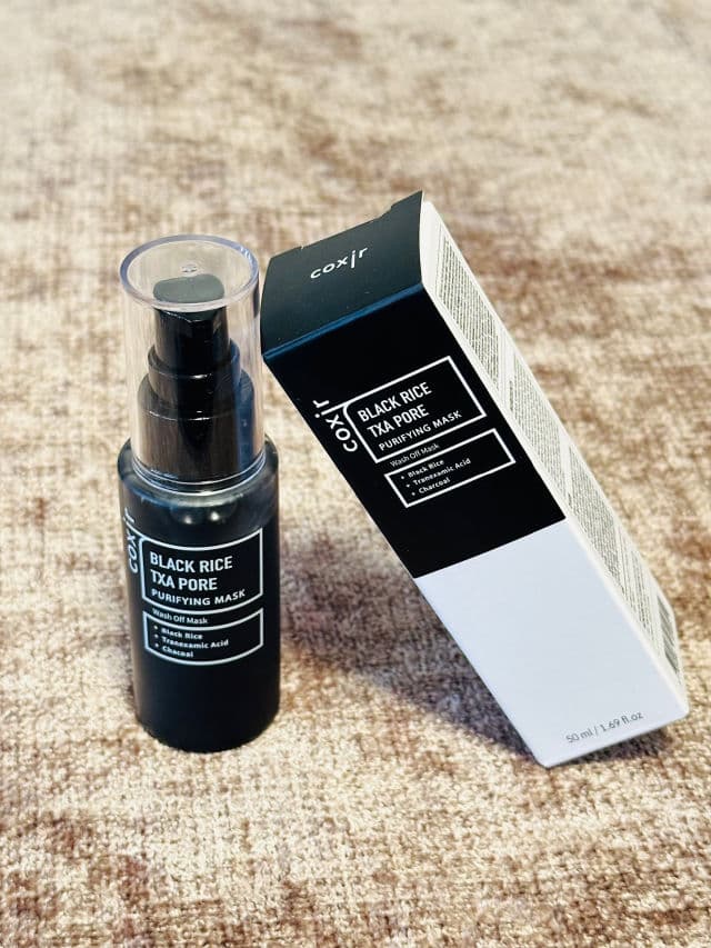 Coxir Black Rice TXA Pore Purifying Mask review photo by Lingua