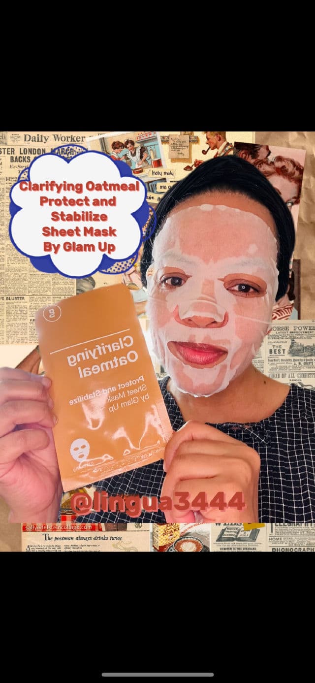 Glam Up Clarifying Oatmeal Sheet Mask review photo by Lingua