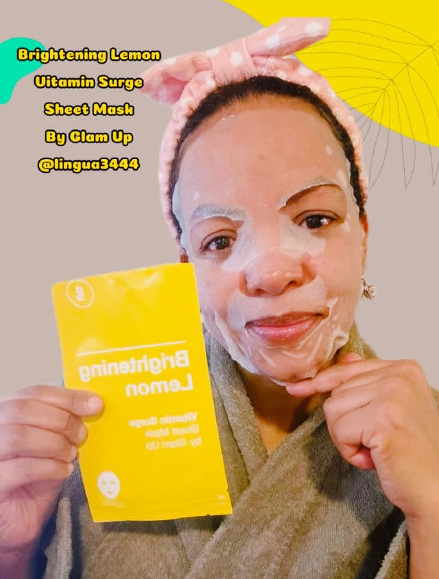 Glam Up Brightening Lemon Sheet Mask review photo by Lingua