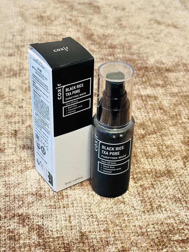 Coxir Black Rice TXA Pore Purifying Mask review photo by Lingua