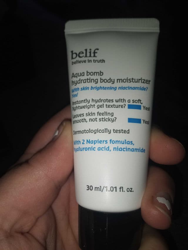 belif Aqua Bomb Hydrating Body Moisturizer review photo by coramarie
