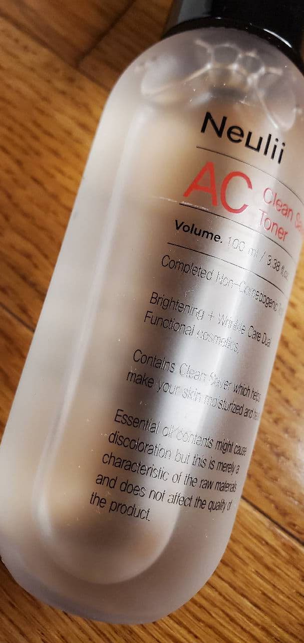 Neulii AC Clean Saver Toner review photo by skincarereview101