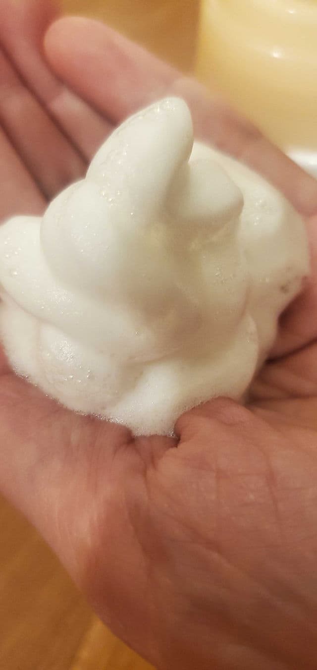 SKINFOOD Egg White Perfect Pore Cleansing Meringue Foam review photo by skincarereview101