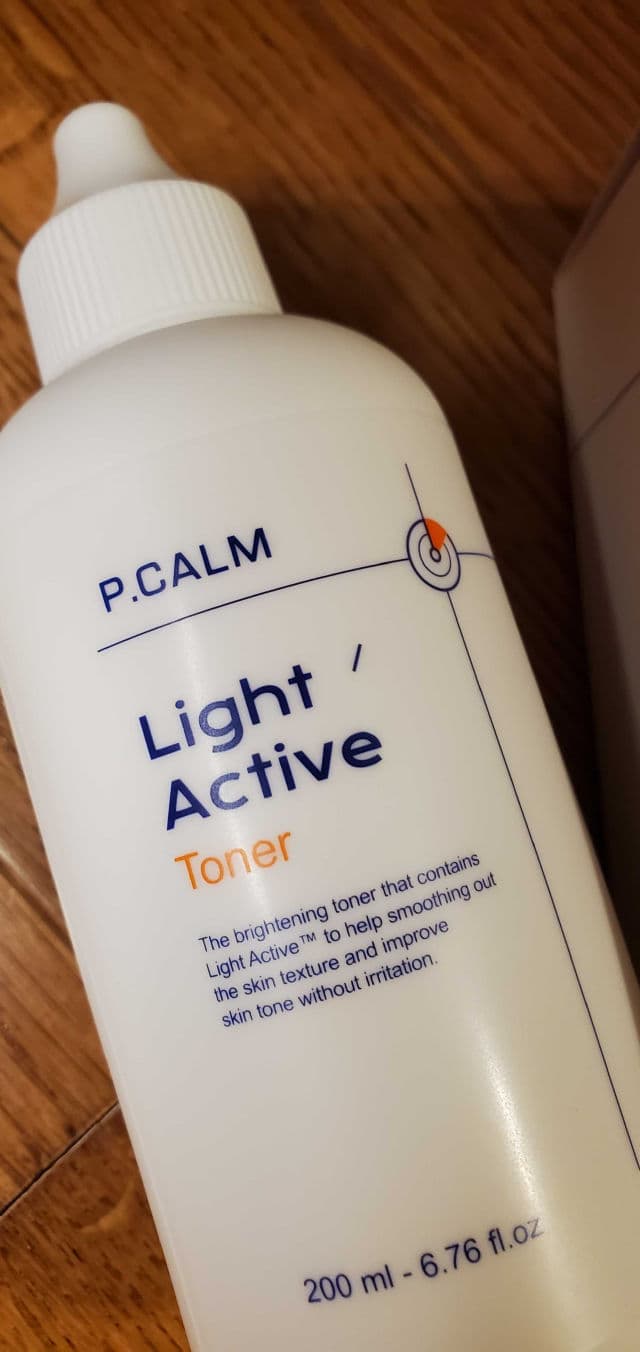 P.CALM Light Active Toner review photo by skincarereview101