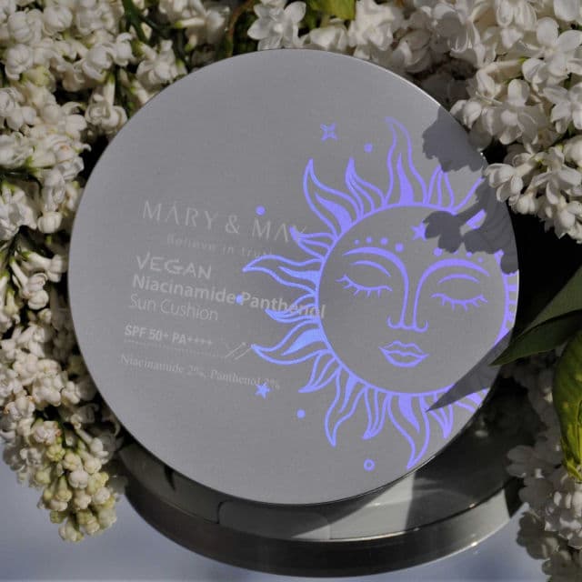 Mary&May Vegan Niacinamide Panthenol Sun Cushion SPF50+ PA++++ review photo by Celestinehathor