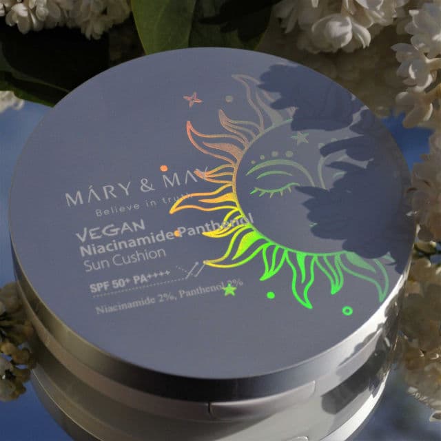 Mary&May Vegan Niacinamide Panthenol Sun Cushion SPF50+ PA++++ review photo by Celestinehathor