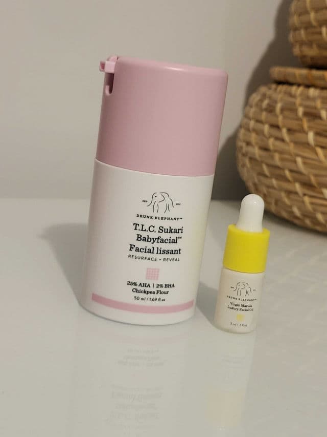 Drunk Elephant T.L.C. Sukari Babyfacial review photo by alanasbeauty