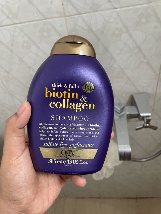 OGX Thick & Full Biotin and Collagen Hair Thickening Shampoo review photo by fariskaa20