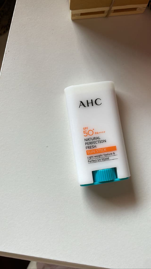AHC Natural Perfection Fresh Sun Stick SPF50+ PA++++ review photo by skincarewithbrigite