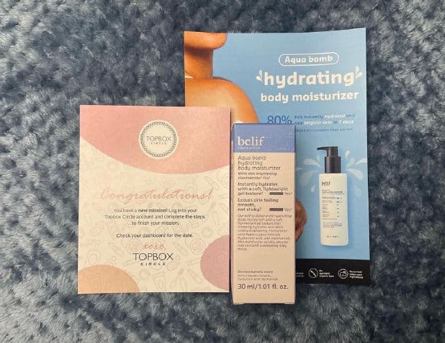 belif Aqua Bomb Hydrating Body Moisturizer review photo by canadianfreebielover