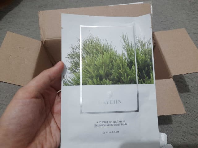 HAYEJIN Cuddle of Tea Tree Green Calming Sheet Mask review photo by Cime