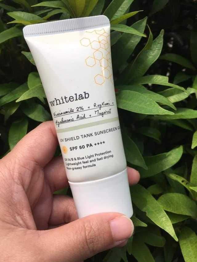 whitelab UV Shield Tank Sunscreen Gel SPF50++ PA++++ review photo by putritanjungsarii