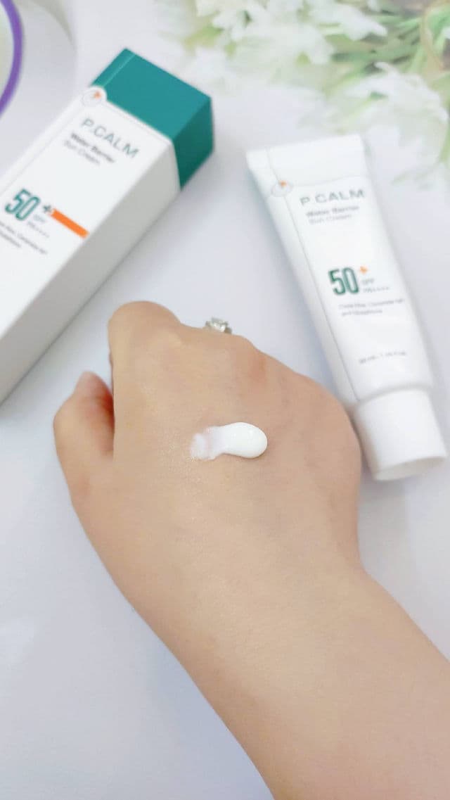 P.CALM Water Barrier Sun Cream SPF 50+ PA++++ review photo by ThuyTran