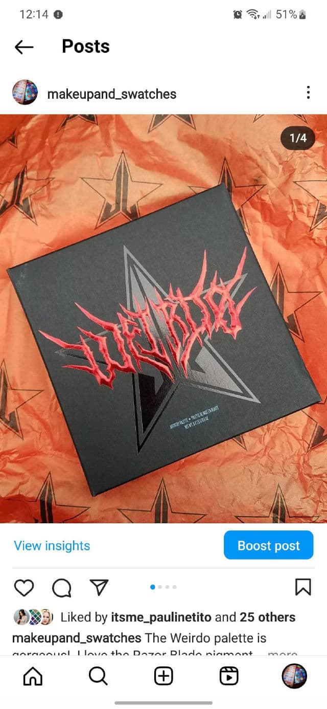 Jeffree Star Cosmetics Weirdo Palette review photo by Maluna