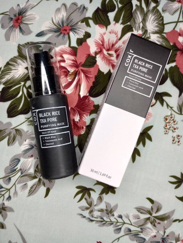 Coxir Black Rice TXA Pore Purifying Mask review photo by Angyp