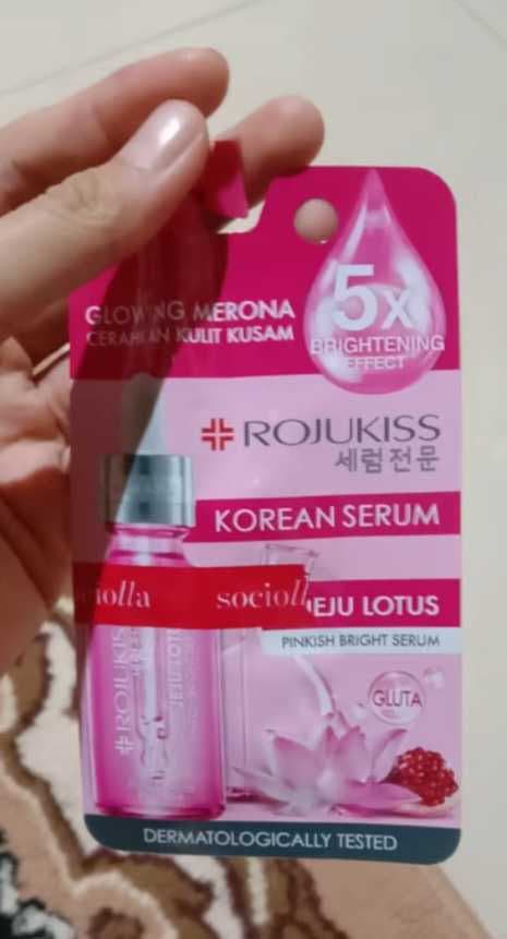 Rojukiss Jeju Lotus Pinkish Bright Korean Serum review photo by missniko