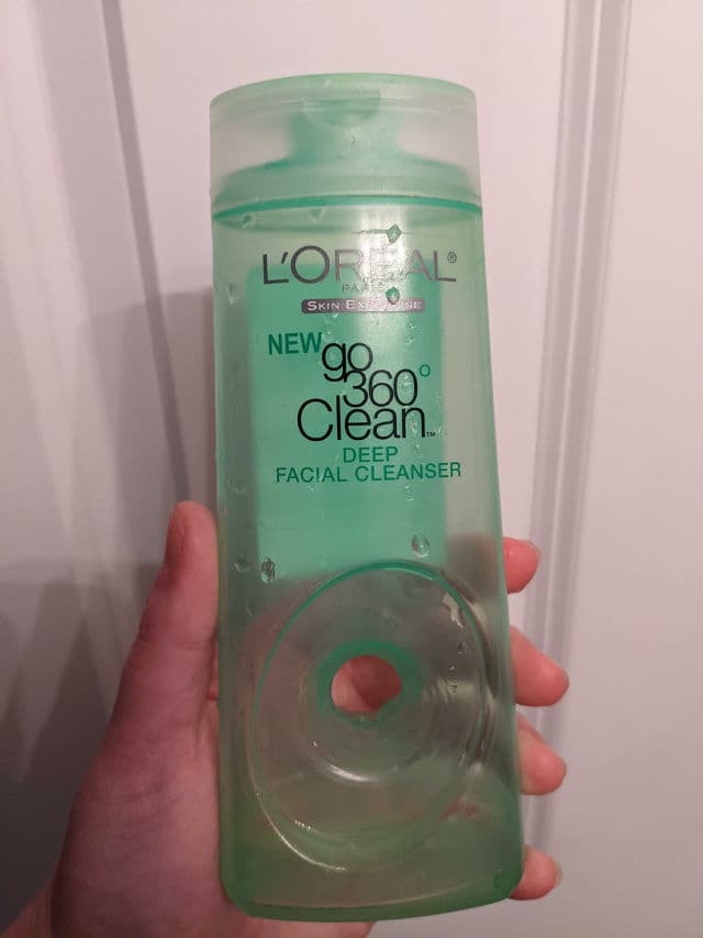 L'Oreal Paris go 360° Clean Deep Facial Cleanser review photo by beachling
