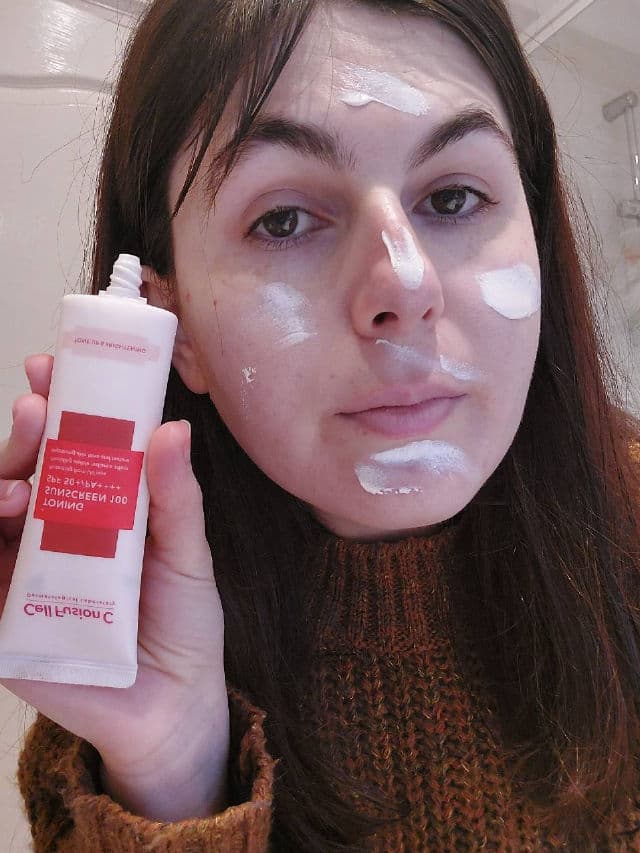 Cell Fusion C Advanced Clear Sunscreen 100 SPF50+/PA++++ review photo by natiLar