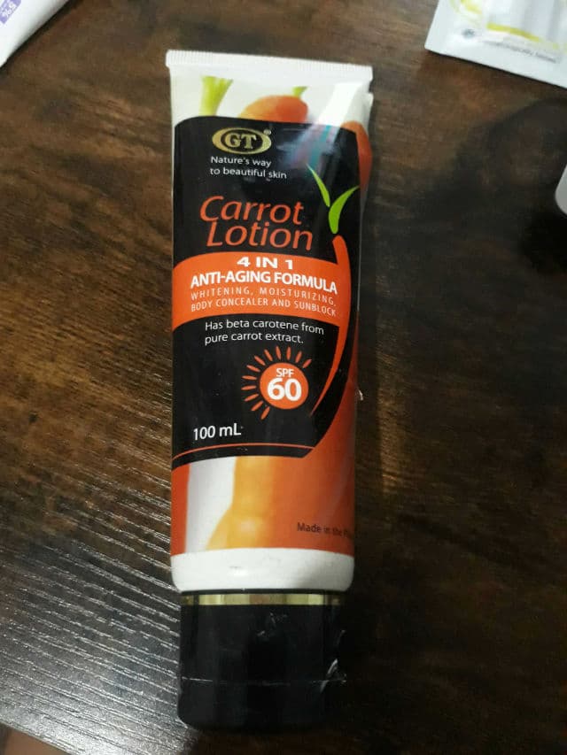 Gt Cosmetics Carrot Lotion review photo by Kokie