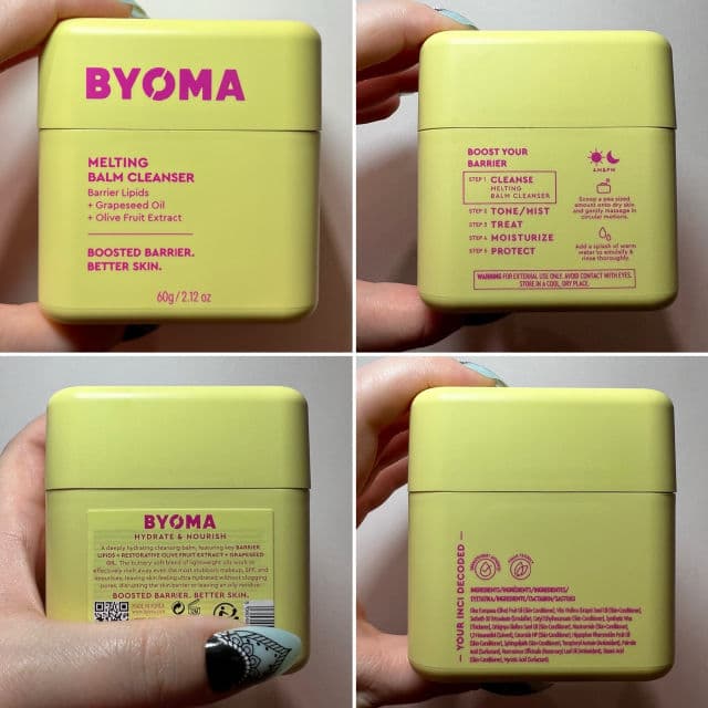 BYOMA Melting Balm Cleanser review photo by MeaningInMakeup