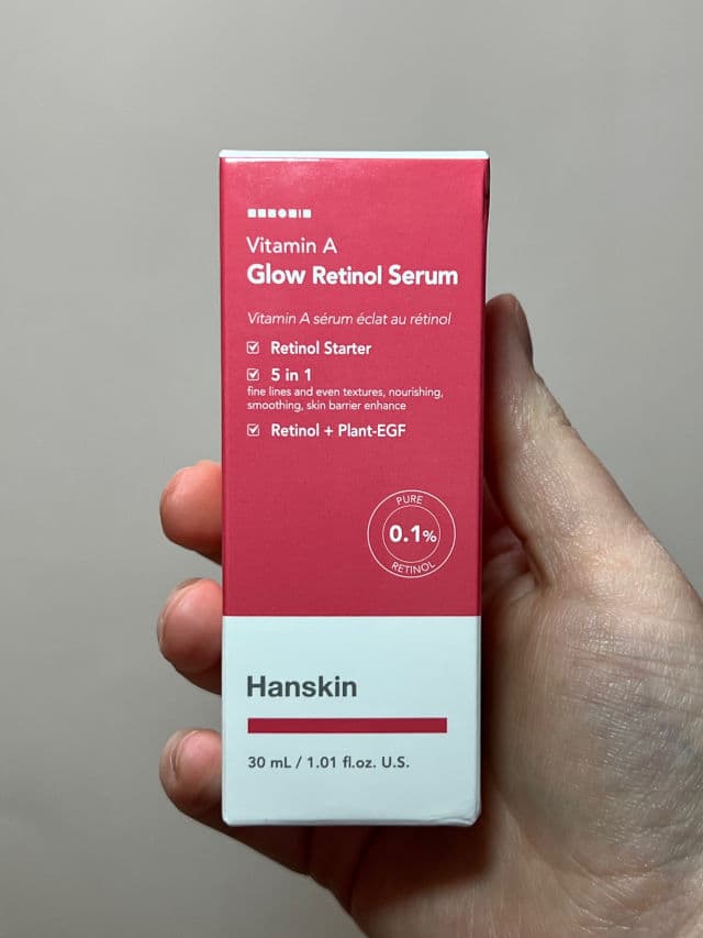 HANSKIN Vitamin A Glow Retinol Serum review photo by MeaningInMakeup